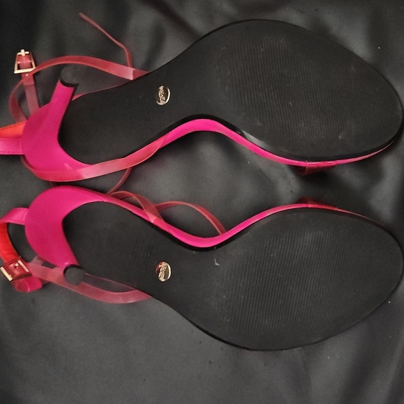 Zara Elegant Pink and Orange Women's Strap Heels Sz 39eu 8.5/9 US New - Picture 9 of 12